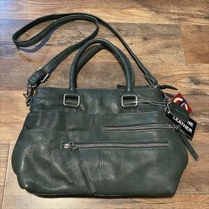 Vintage Great American Leatherworks Leather Satchel Crossbody Deadstock NWT